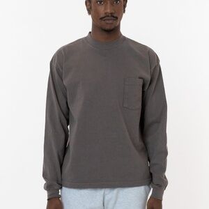 Los Angeles American Apparel Falcon 1210GD Long Sleeve Boxy Shirt Tee L Large